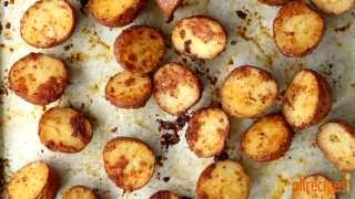 How to Make Oven Roasted Parmesan Potatoes  Potato Recipes  Allrecipescom [upl. by Annailuj]