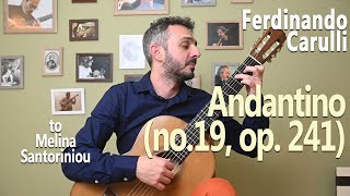 30 Andantino by Ferdinando Carulli no19 op241 [upl. by Aniara]