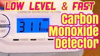 Low Level Carbon Monoxide Detector 25 ppm alarm and Real World Testing [upl. by Huxham277]