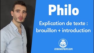 Explication de texte  brouillon et introduction  Philosophie  Terminale  Les Bons Profs [upl. by Gavin]