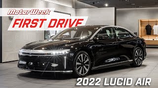 2022 Lucid Air  MotorWeek First Drive [upl. by Neelhsa995]