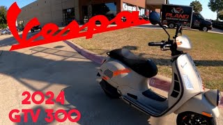 1st Review and Ride of 2024 Vespa GTV300 review vespa [upl. by Aronael310]