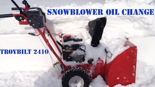 How to change the oil in a TroyBilt or MTD snowblower Easy [upl. by Anima]