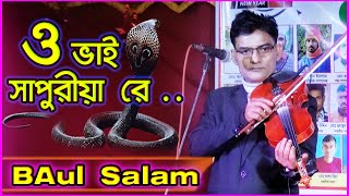 ও ভাই সাপুরিয়া রে II O Vi sapuriya Ra II বাউল সালাম সরকার II Salam Sarker Becced Song II 2021 [upl. by Leor]