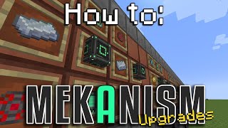 How to Mekanism  Upgrades Minecraft 1165 [upl. by Bacon59]