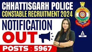 Chhattisgarh Police Constable Recruitment 202324  CG Police Bharti Syllabus Eligibility Details [upl. by Lleznol830]