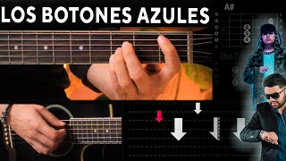 Los Botones Azules  Junior H ft Luis R Conriquez GUITARRA Tutorial  Acordes [upl. by Vary]