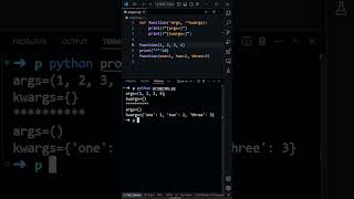 args and kwargs in python coding programming python [upl. by Ryter]