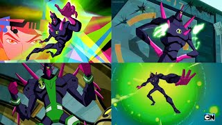 Ben 10 All Chromastone Transformations Reuploaded with 1080p60 [upl. by Annai]