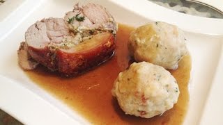 Spanferkel Rollbraten mit Semmelknödel [upl. by Wiskind875]