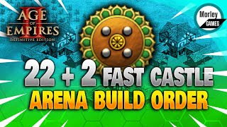 AOE2 Arena Best Build Order for a Gurjaras Fast Castle [upl. by Rory]