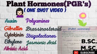 What are Plant Hormones Types of Plant Growth Regulators PolyaminesBrassinosteroidsPGR [upl. by Mcnally780]