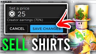 How To Sell Clothes On Roblox  Full Guide [upl. by Aryad]