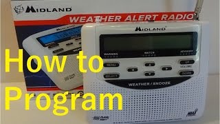 How to program the Midland Weather Alert Radio [upl. by Arianna204]