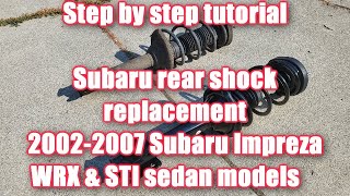 Subaru rear shock replacement [upl. by Nylrem107]