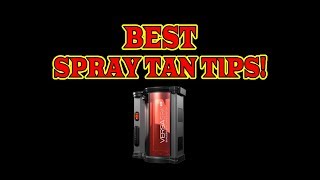 BEST SPRAY TANNING TIPS BY ZOOM TAN [upl. by Attenehs]