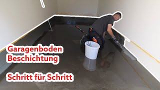 Garagenboden beschichten  Schritt für Schritt [upl. by Janela]