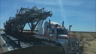 Oversized Loads On Th e Great Northern Highway Western Australia [upl. by Laurentia831]