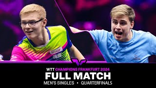 FULL MATCH  Felix Lebrun vs Truls Moregard  MS QF  WTTFrankfurt 2024 [upl. by Ark518]