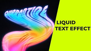 Glitch Liquid Melting Text Effect Photoshop Tutorial [upl. by Todd]