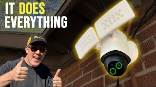 Eufy Floodlight Cam E340 Review 360 Degree Security Camera amp its Impressive Features [upl. by Kiley]