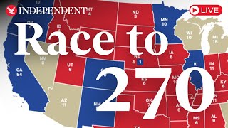 Live 2024 US election results map as Trump and Harris go headtohead for presidency [upl. by Ted351]