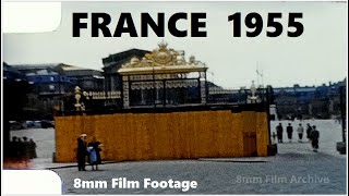 France 1955  8mm Film Footage [upl. by Ebeohp]