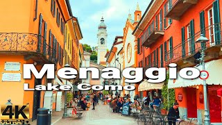 Menaggio Charming town of Lake Como Italy Walking Tour  4k UHD 60 FPS  Italy Village Tour [upl. by Annaear]