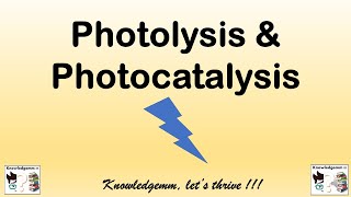 Photocatalysis amp photolysis  Advanced oxidation process  wastewater treatment  Physical treatment [upl. by Anowahs]