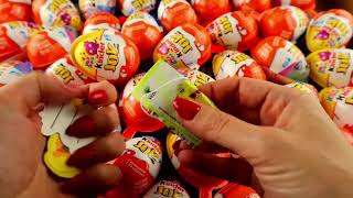 Kinder Joy Egg Opening  Most Satisfying Videos ASMR 87 [upl. by Eimmak432]