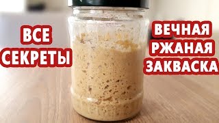 ВСЕ о ржаной закваске Как вывести кормить и хранить вечную закваску Закваска из холодильника [upl. by Lebezej]