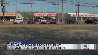 New auto dealer begins sales at old American Car Center location [upl. by Yendirb834]