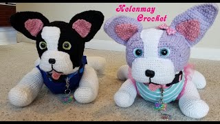 Crochet Amigurumi French Bulldog Part 1 of 2 DIY Video Tutorial [upl. by Janna296]