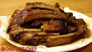 Slow Cooker Pork Ribs  One Pot Chef [upl. by Ennovyahs]