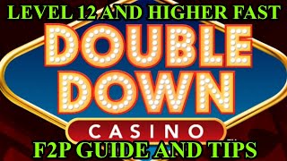 DOUBLEDOWN CASINO LEVEL 12 FAST F2P GUIDE AND TIPS [upl. by Aninad]