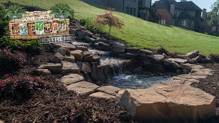 How to Build a Water Feature  Backyard Waterfall  DoneInAWeekend Extreme [upl. by Shapiro]