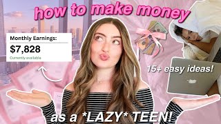 how to make money as a LAZY TEEN 2024 easy amp FAST for age 1213141516 PART 4 [upl. by Eseret]