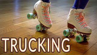 Float Around The Roller Skating Rink With Style  Trucking  A Beginner Roller Skating Move [upl. by Ecidna]