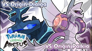 Pokémon Legends Arceus  Palkia amp Dialga Origin Form Battle Music HQ [upl. by Prudi759]