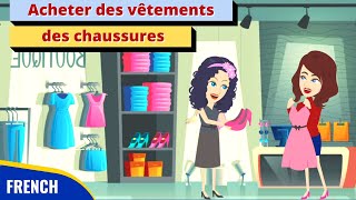 Shopping for Clothes and Shoes  Daily French Conversation [upl. by Vinni]