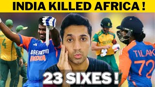 India Killed Africa In 4th T20  Tilak And Sanju Carnaged South Africa Bowlers [upl. by Trumann]