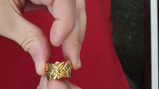 8 band Turkish traditional puzzle ring solution [upl. by Natika]