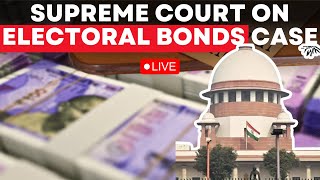 Electoral Bonds Case Live Supreme Court hear plea of ECI for release of sealed cover Information [upl. by Okuy]