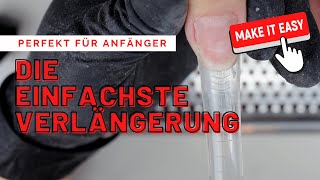 Die EINFACHSTE Nagelverlängerung  perfekt für Anfänger [upl. by Sarazen]