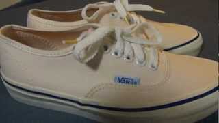 Shoe Review Vans Authentic Vintage 1970s Made In the USA [upl. by Lalad]