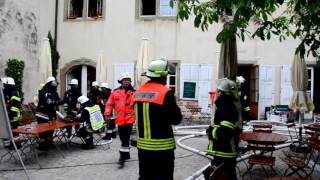 160516 Brand in der Hallburg bei Volkach Lkr Kitzingen [upl. by Alberto]