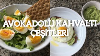 AVOKADO İLE SAĞLIKLI KAHVALTI TARİFLERİ  Avokadolu Salata Avokado Sos [upl. by Brothers376]