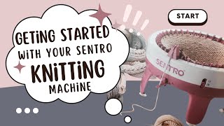 Quick Video for Casting On your Sentro 22 Needle Knitting Machine [upl. by Megdal]