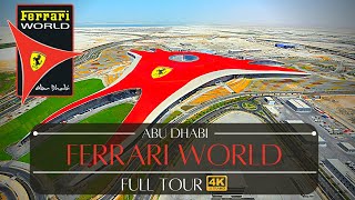 Ferrari World Abu Dhabi All Rides Tour Theme Park [upl. by Willumsen226]