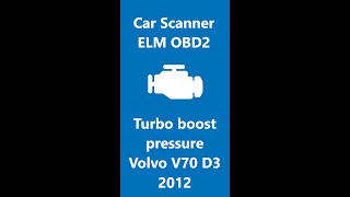 Turbo boost pressure  Volvo D3 [upl. by Booth]